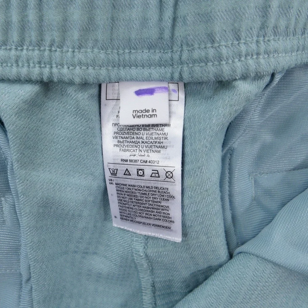 Adidas Pants Mens Extra Large Light Blue Adicross Futura Golf Belted Flat Front